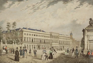 Vista del Palacio Real, Bruselas, c.1830